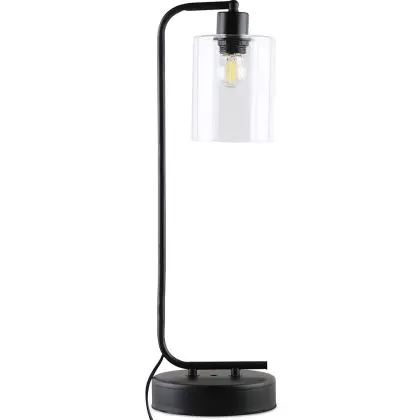 Buy Flavia desk lamp - Metal and glass Black 59583 - prices