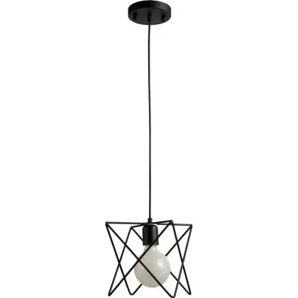 Buy Ceiling Lamp - Industrial Design Pendant Lamp - Star Black 58230 - in the UK