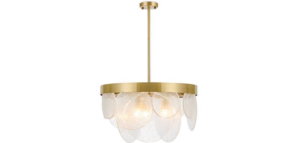  Buy Design Glass Hanging Lamp Gold 59928 - in the UK