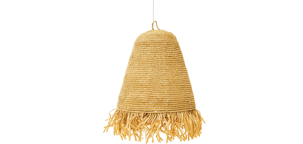  Buy Hanging Lamp Boho Bali Design Natural Raffia - Hue Natural wood 60046 - in the UK