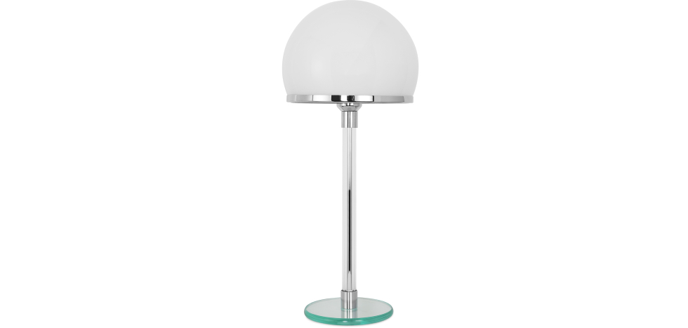  Buy Bauha Desk Lamp - Chrome Copper/Opal Glass White 13292 - in the UK