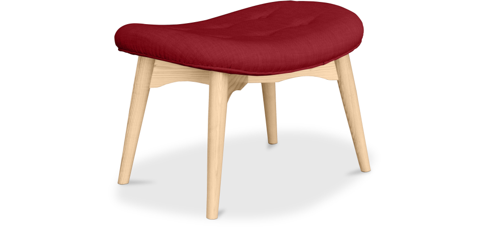  Buy Contor Ottoman - Scandinavian Design Red 59019 - in the UK