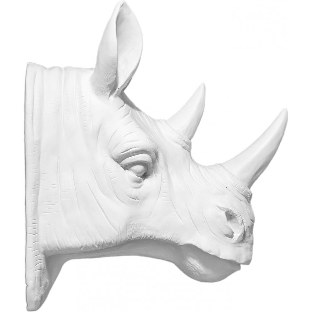  Buy Wall Decoration - White Rhino Head - Ika White 55733 - in the UK