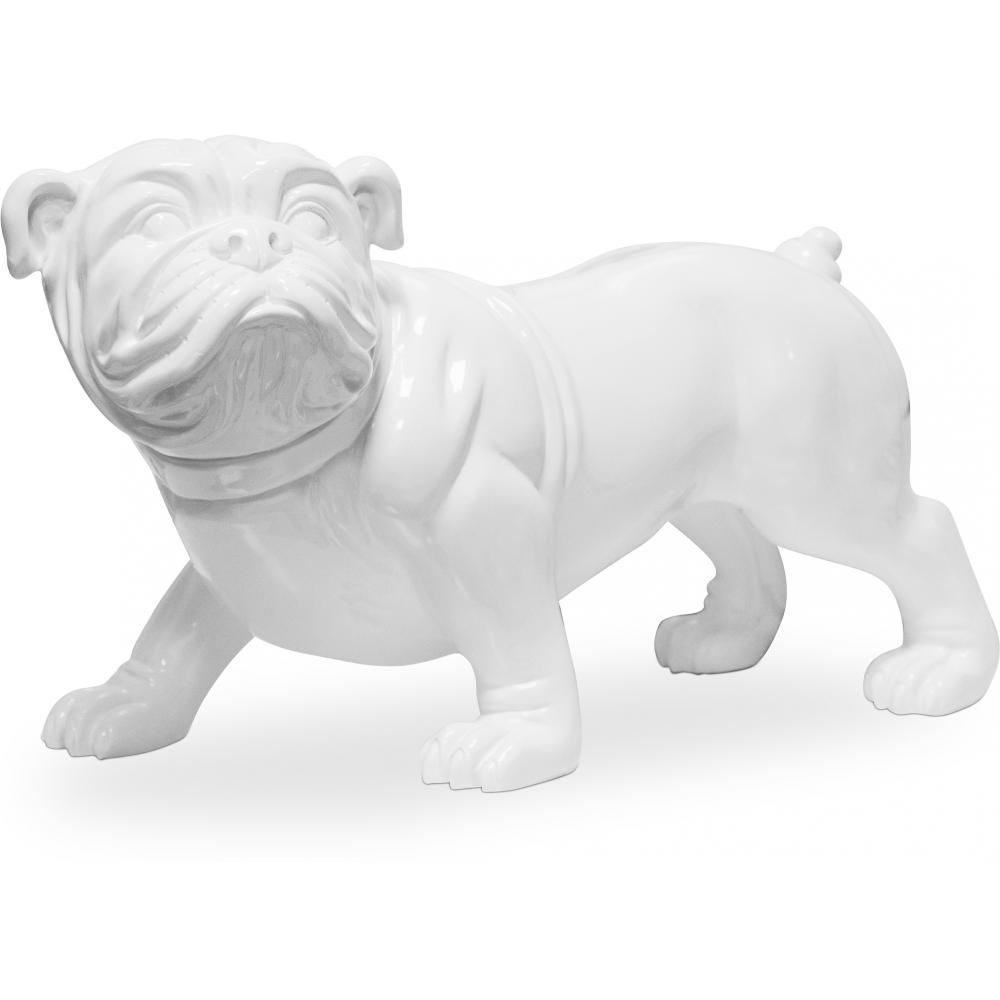  Buy Decorative Design Bulldog Dog Sculpture - Resin White 58444 - in the UK