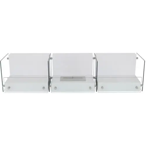  Buy  Ethanol Floor Fireplace - White - Jona White 17185 - in the UK