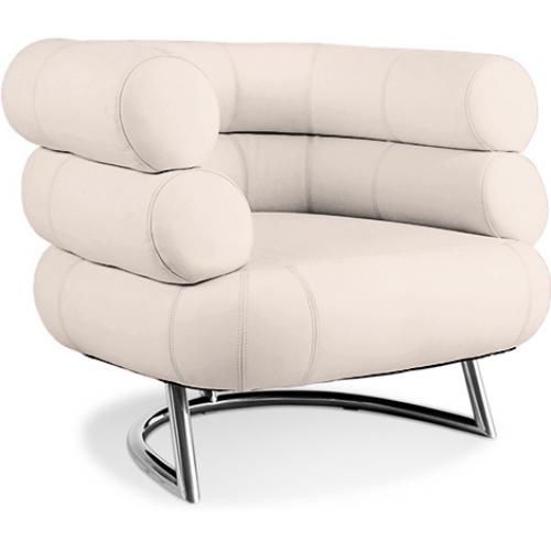  Buy Bivedoo Armchair  - Premium Leather Ivory 16501 - in the UK