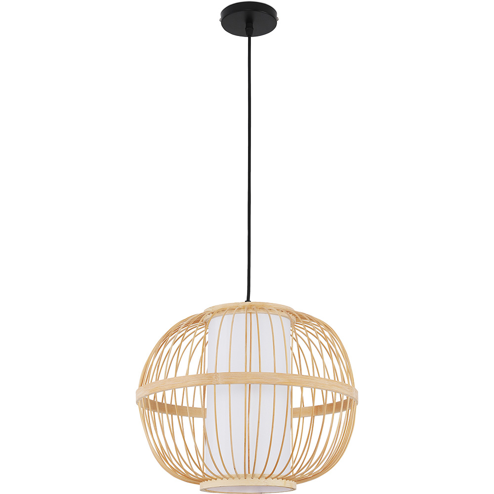  Buy Modern Bamboo Ceiling Lamp Design Boho Bali  Natural wood 59851 - in the UK