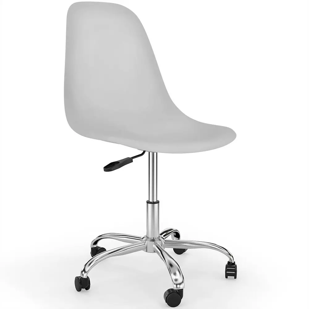  Buy Swivel office chair with casters - Brielle White 59863 - in the UK