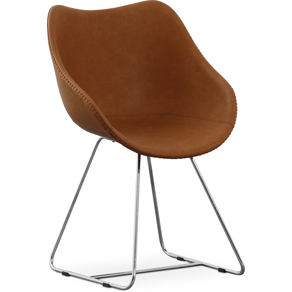  Buy Design dining chair - PU Cognac 59894 - in the UK