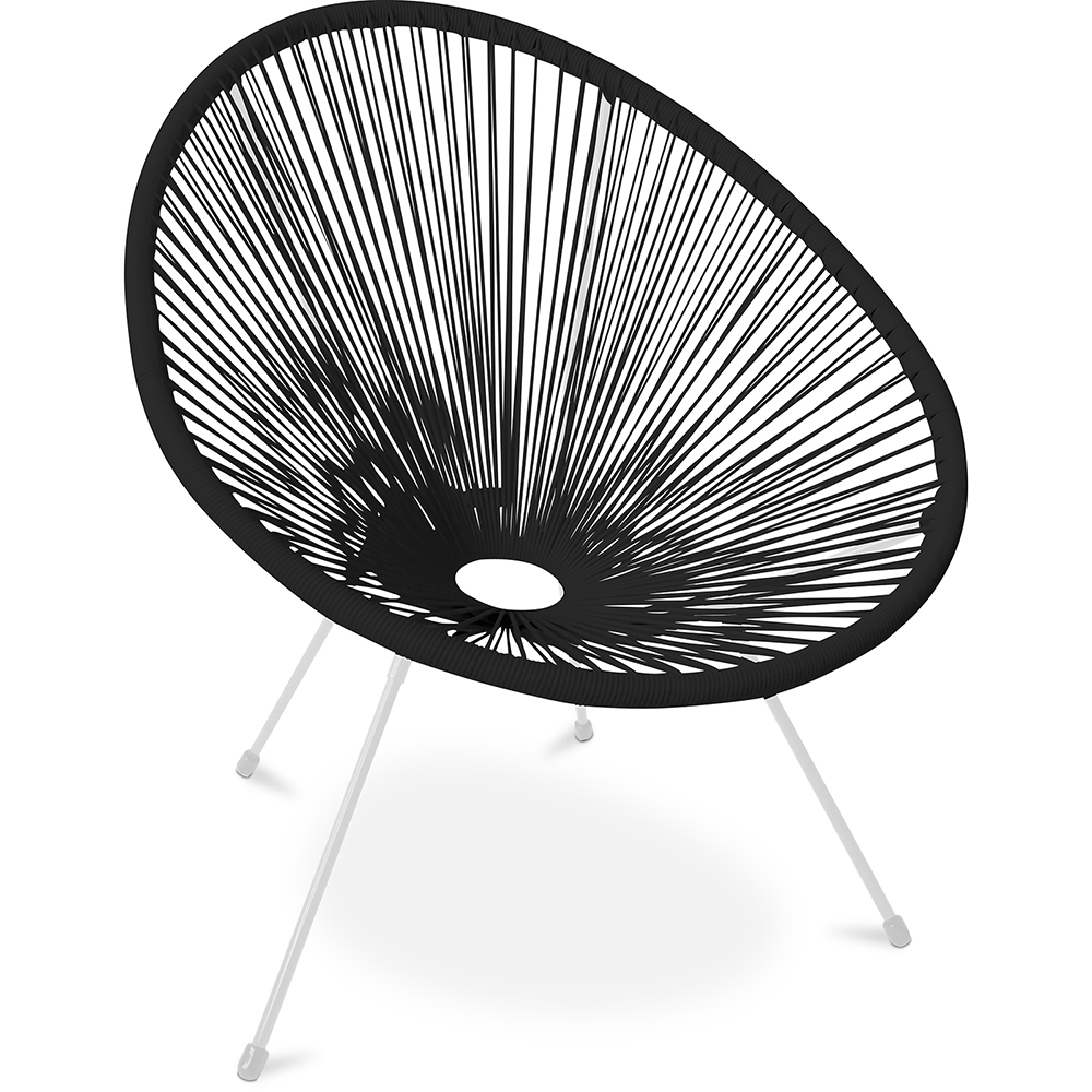 Buy Acapulco Chair - White Legs - New edition Black 59900 - in the UK
