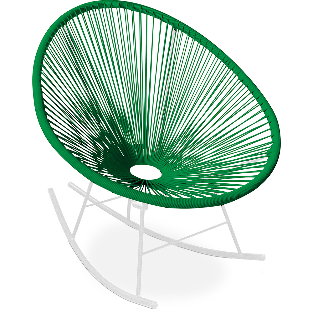 Buy Acapulco Rocking Chair - White legs - New edition Green 59902 - in the UK