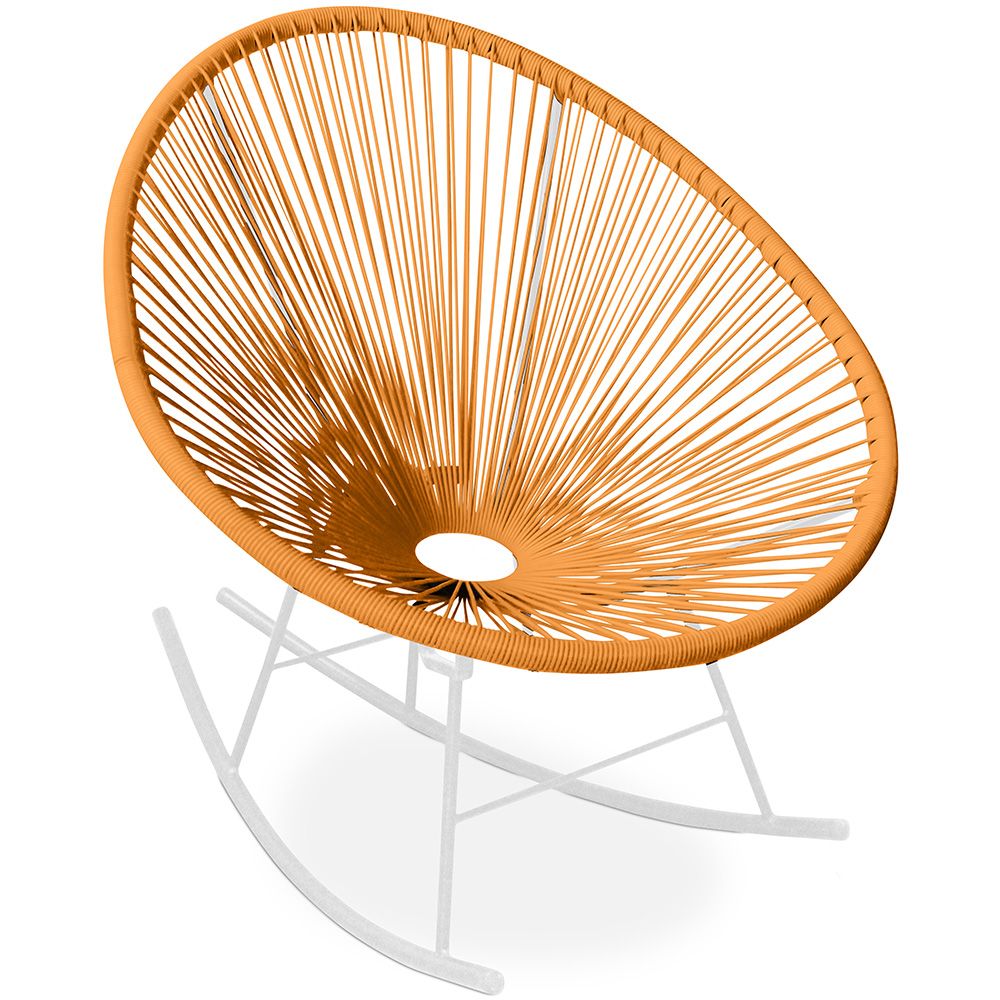  Buy Acapulco Rocking Chair - White legs - New edition Orange 59902 - in the UK