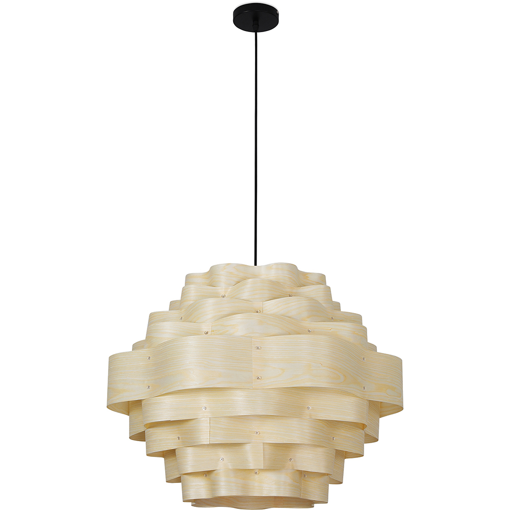  Buy Wooden Design Hanging Lamp Natural wood 59907 - in the UK