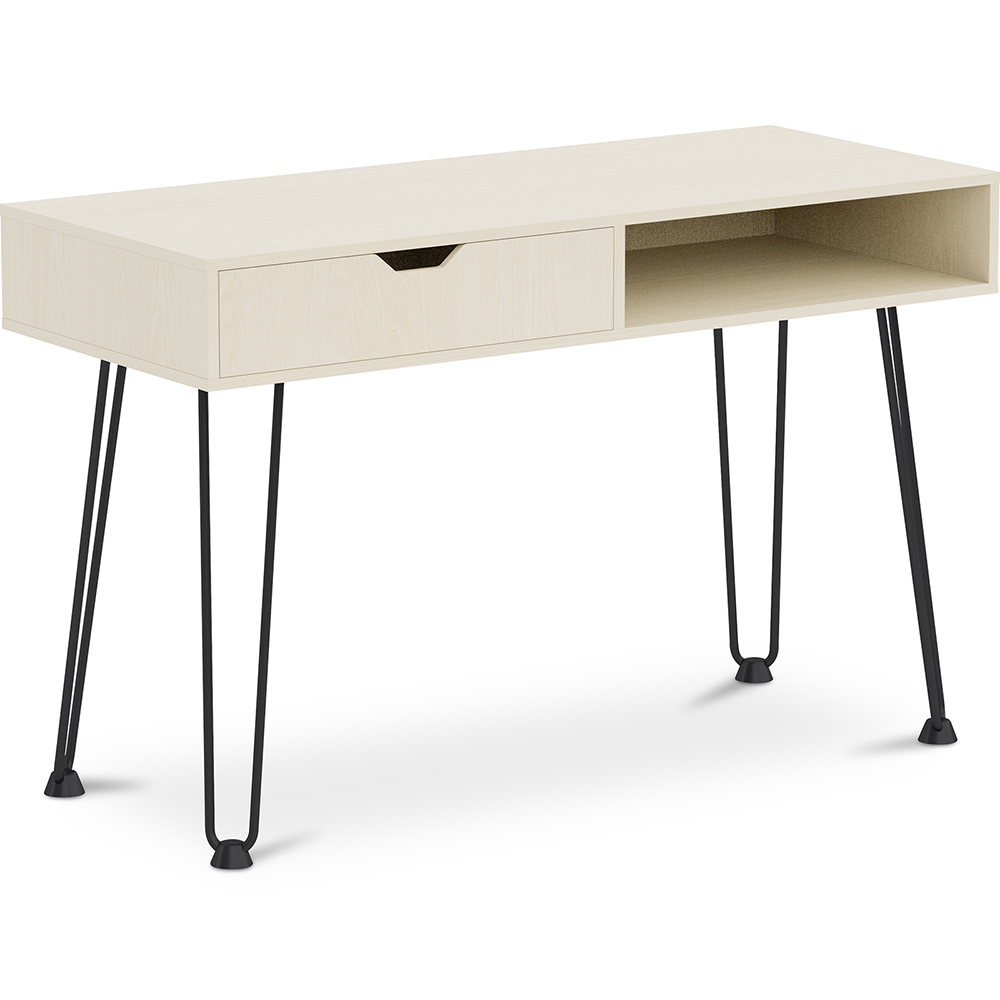  Buy Office Desk Table Wooden Design Hairpin Legs Scandinavian Style - Hakon Natural wood 59986 - in the UK