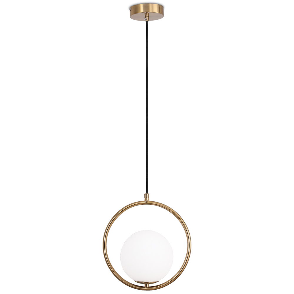  Buy Hanging light, metal and glass - Gele Gold 60027 - in the UK