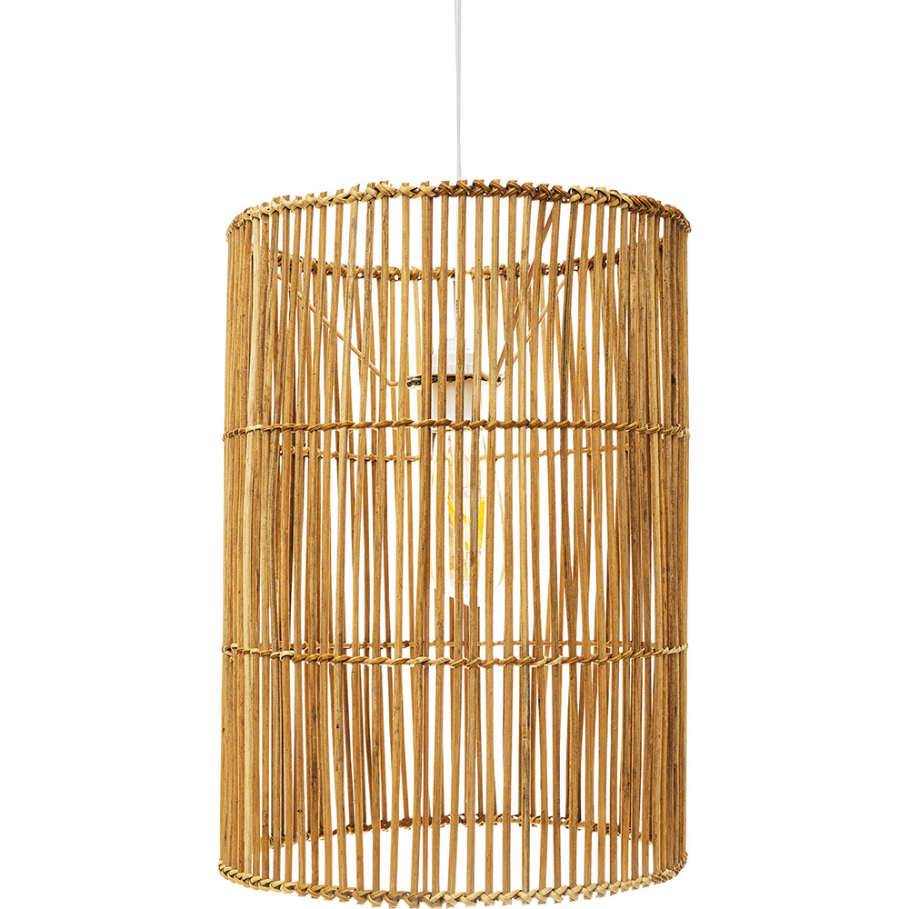  Buy Hanging Lamp Boho Bali Design Natural Rattan - Deing Natural wood 60045 - in the UK