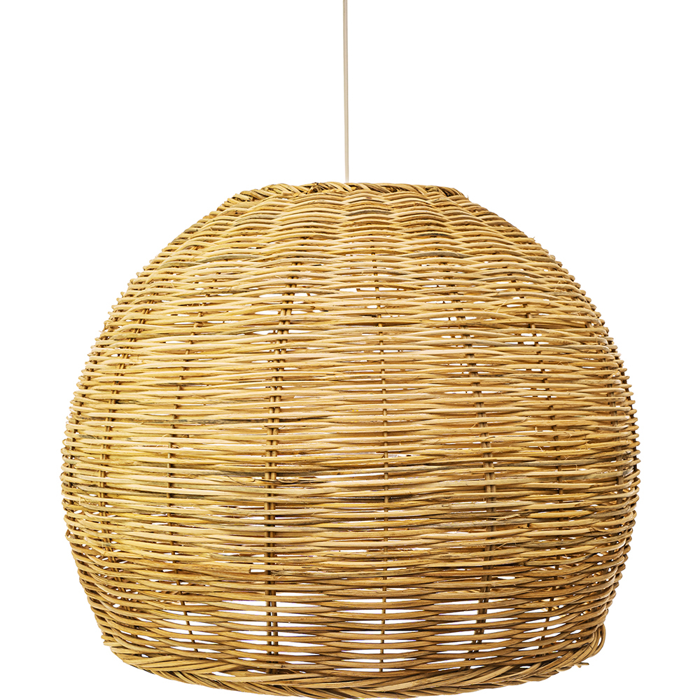  Buy Hanging Lamp Boho Bali Design Natural Rattan - Thu Natural wood 60051 - in the UK