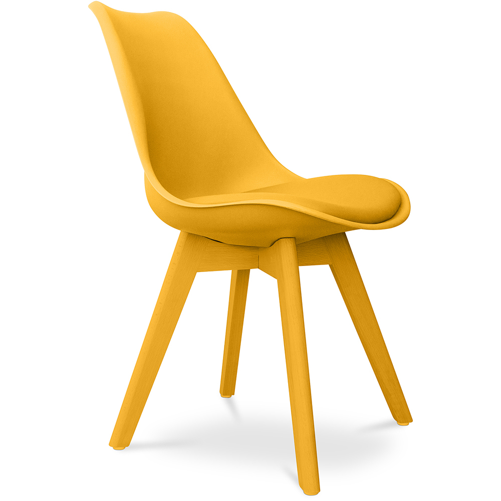  Buy Premium Brielle Scandinavian Design chair with cushion Yellow 59277 - in the UK