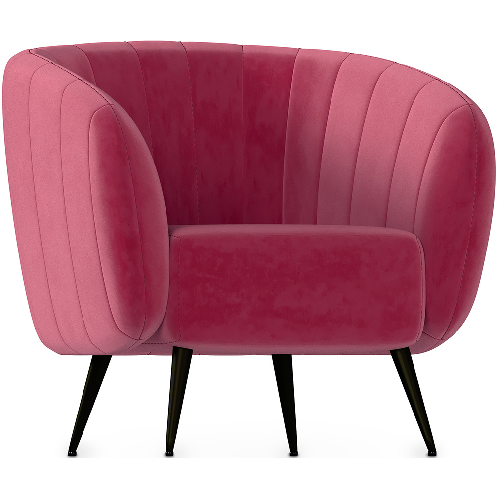  Buy Velvet upholstered armchair - Oysa Cognac 60086 - in the UK