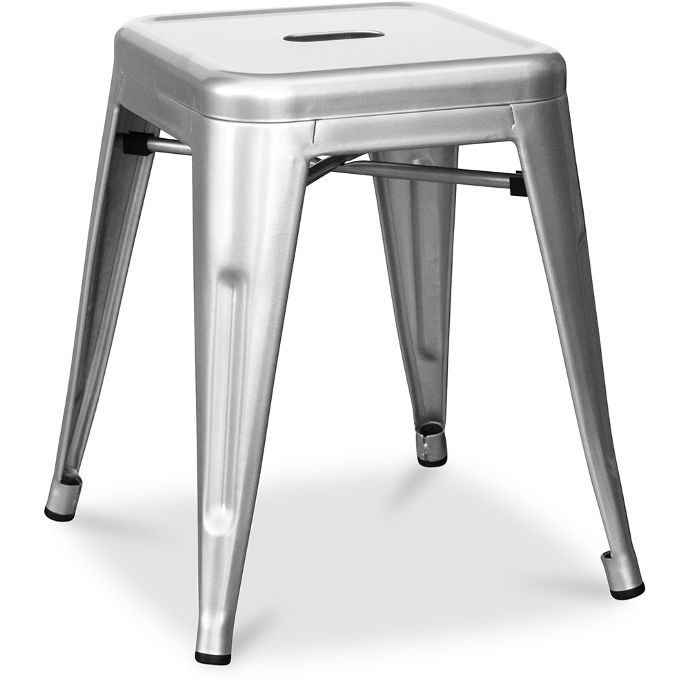  Buy Industrial Design Stool - 45cm - New Edition - Metalix Silver 60139 - in the UK