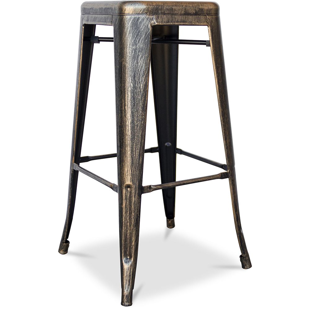 Buy Bar Stool – Industrial Style – Steel – 76 cm – Metalix Metallic bronze 60148 - in the UK