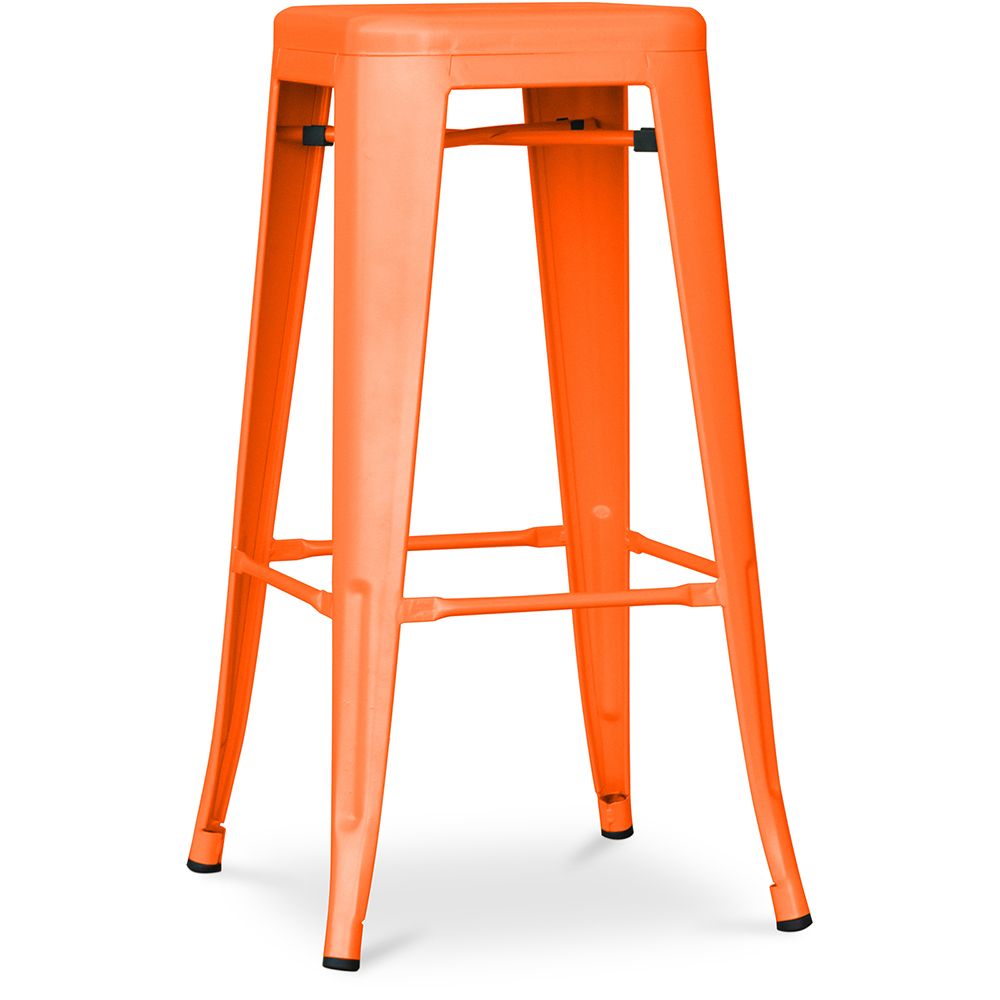  Buy Bar Stool - Industrial Design - 76cm - New Edition- Metalix Orange 60149 - in the UK