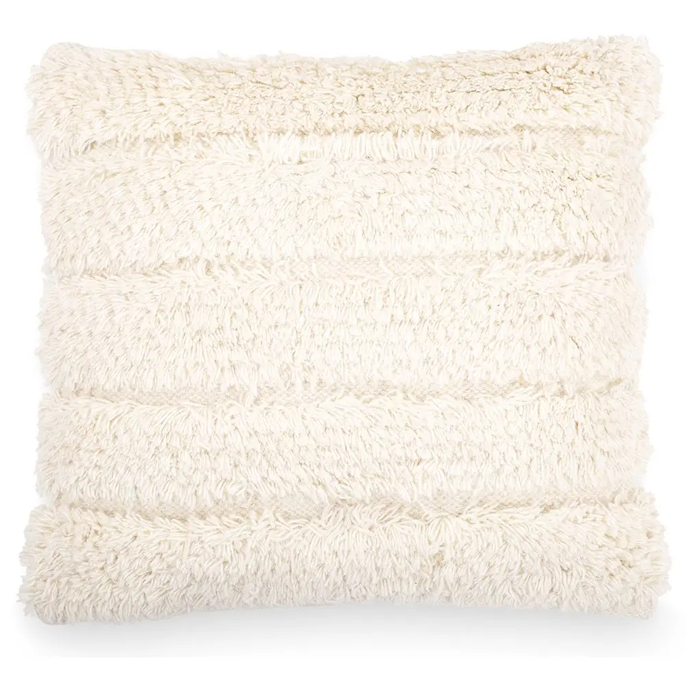  Buy Boho Bali Style Wool Cushion cover + filling - Akasha White 60190 - in the UK