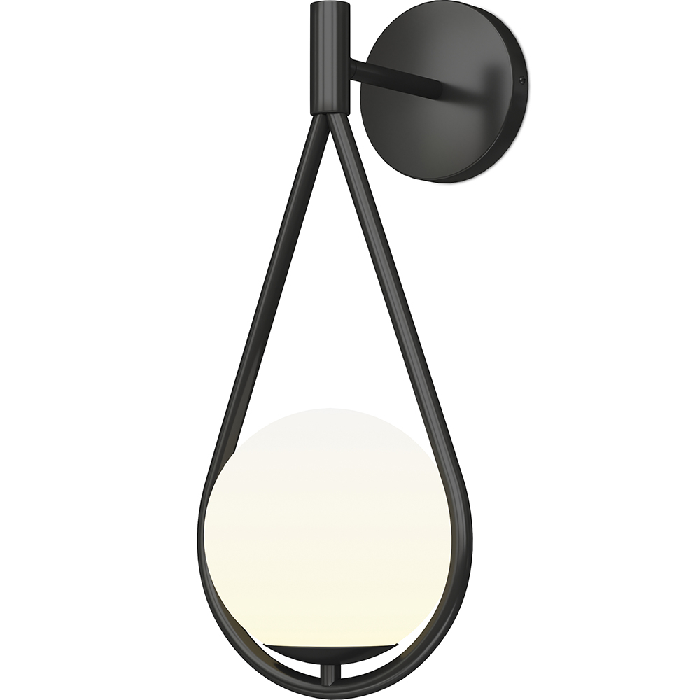  Buy Wall lamp in scandinavian style, glass - Drop Black 60240 - in the UK