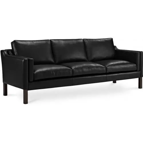  Buy Design Sofa 2213 (3 seats) - Faux Leather Black 13927 - in the UK