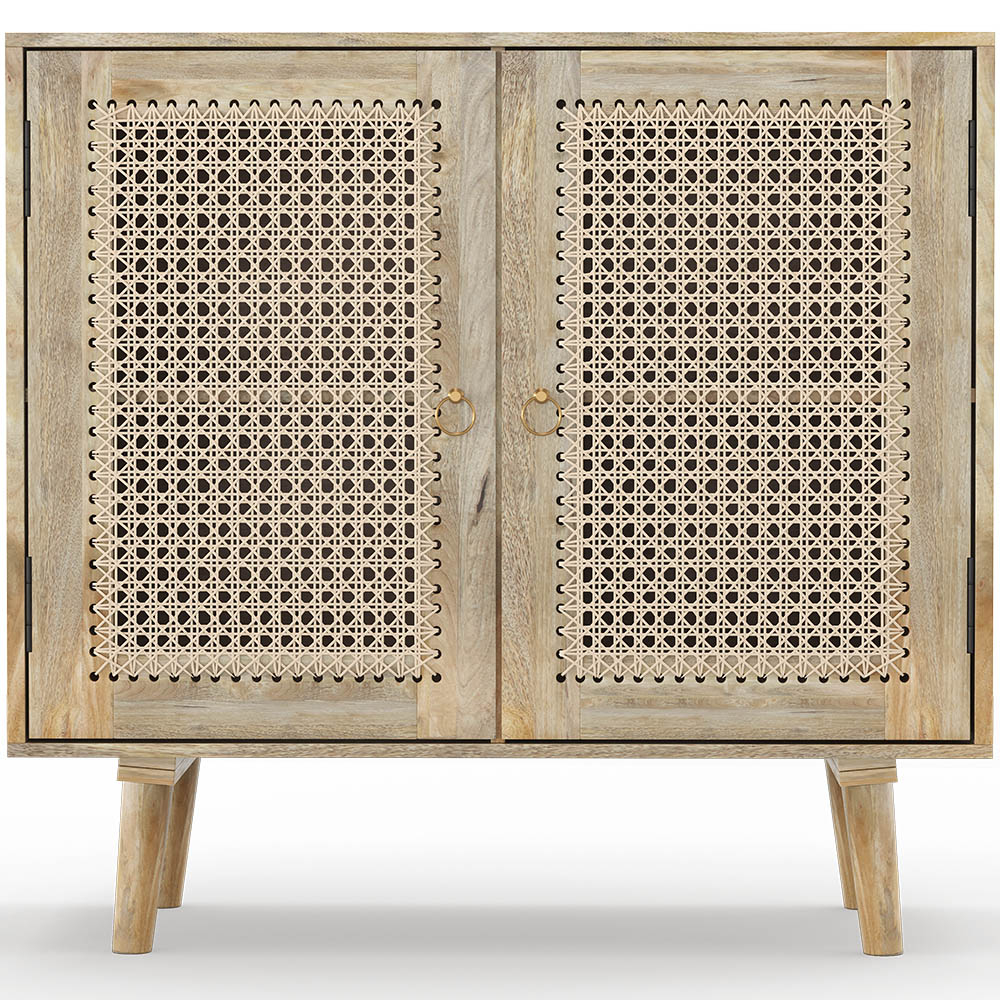  Buy Wooden Sideboard - Boho Bali Design - Orta Natural wood 60374 - in the UK