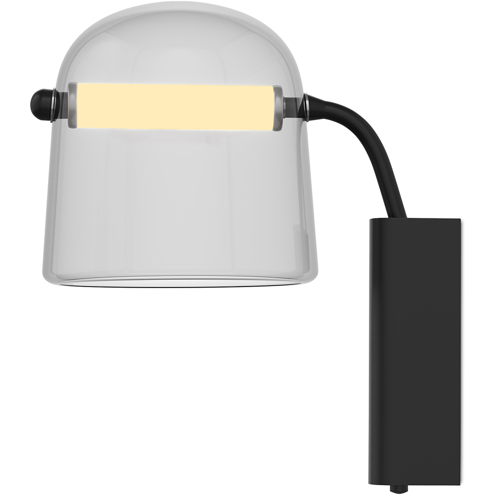  Buy Wall lamp in modern design, smoked glass - Nam Smoke 60391 - in the UK