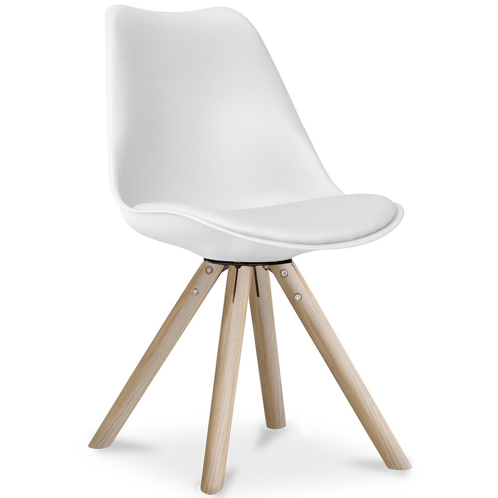  Buy Premium Scandinavian design Brielle chair with Cushion White 58292 - in the UK