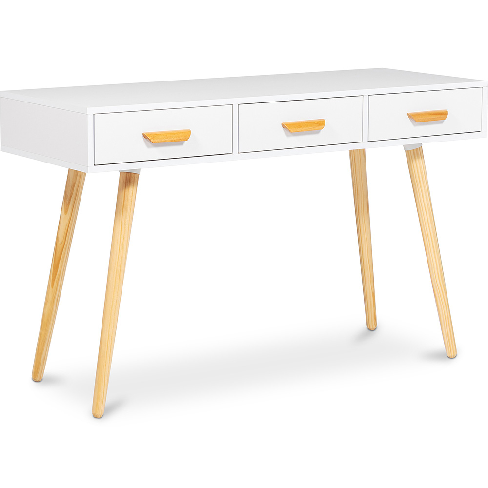  Buy Scandinavian style desk in wood - Morgan White 60412 - in the UK