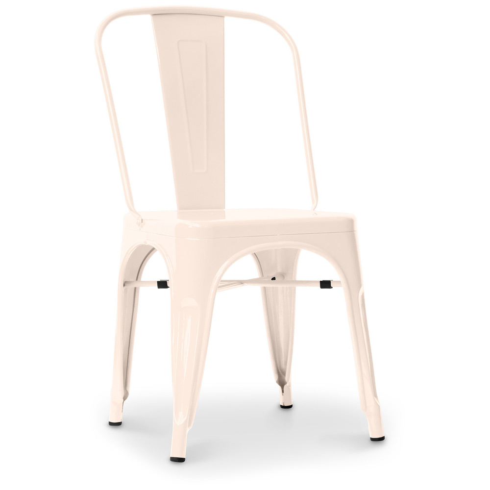  Buy Dining chair Bistrot Metalix Industrial Square Metal - New Edition Cream 32871 - in the UK