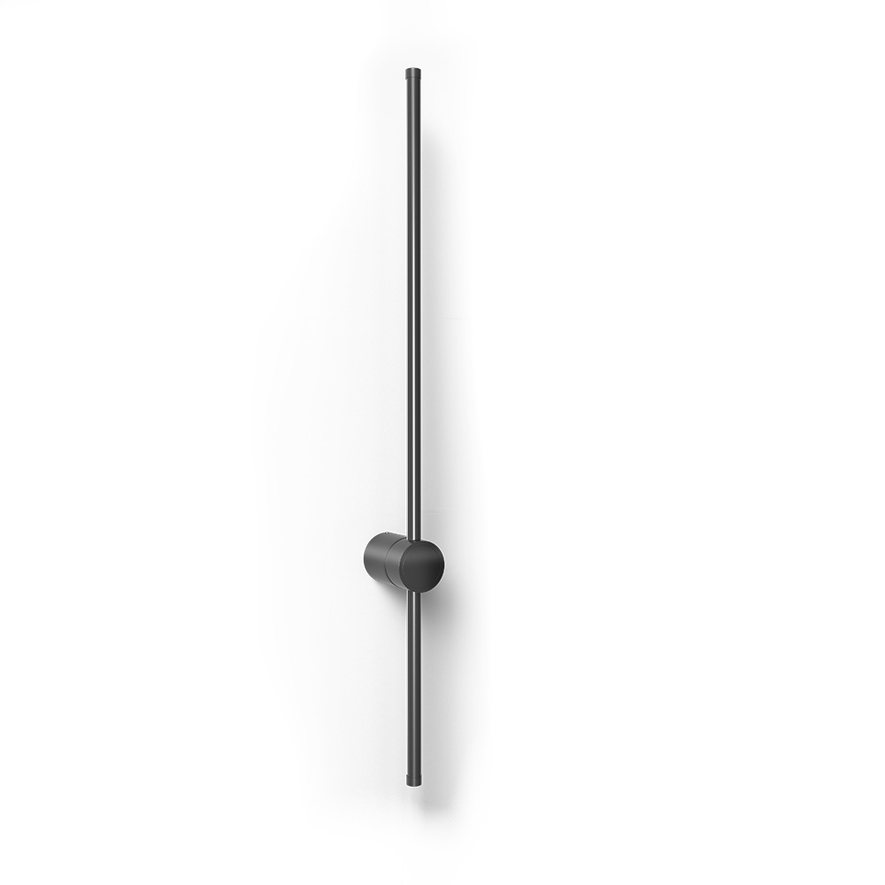  Buy Aluminum stick wall light in modern design, 80cm - Grobe Black 60421 - in the UK