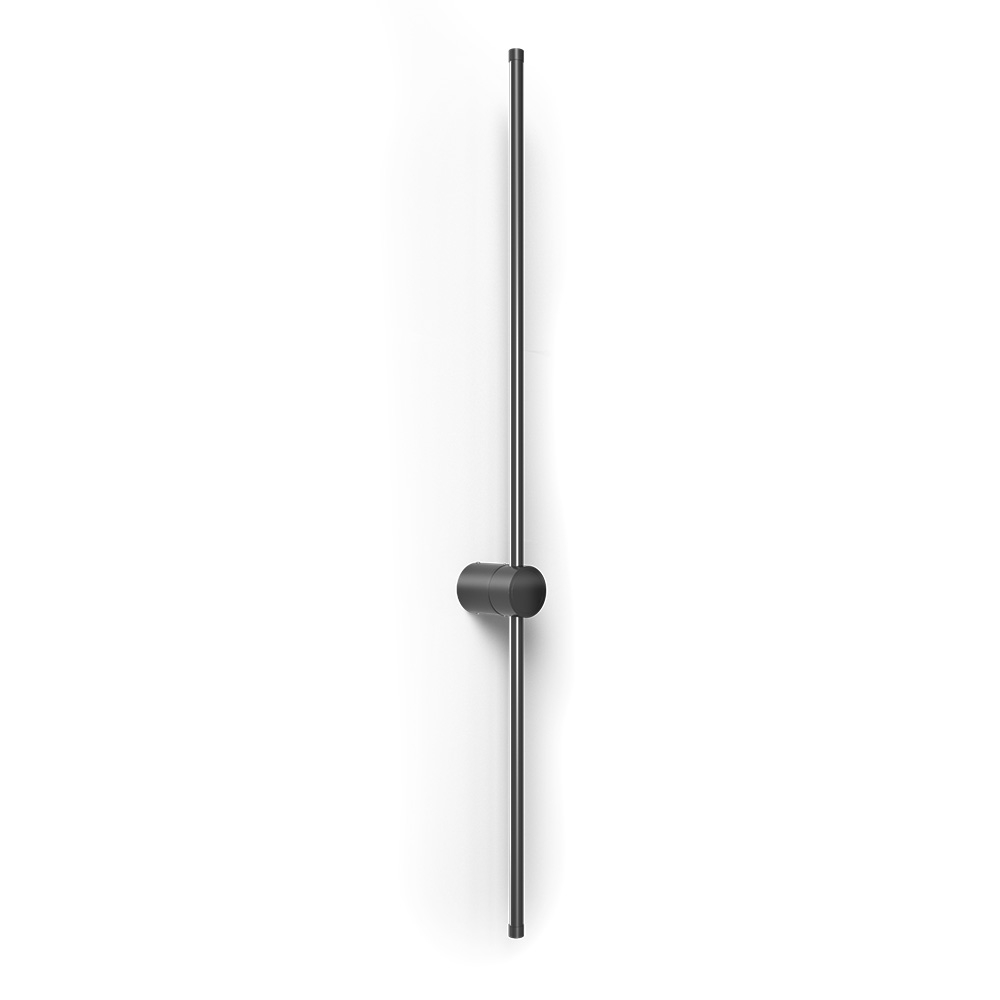  Buy Aluminum stick wall light in modern design, 100cm - Grobe Black 60422 - in the UK