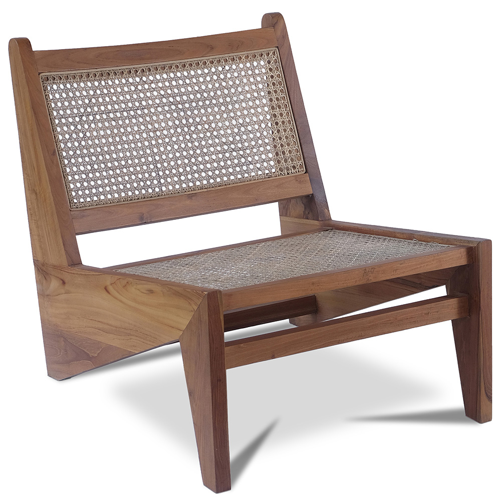  Buy Rattan armchair, Boho Bali design, Rattan and Teak Wood - Marcra Natural 60465 - in the UK