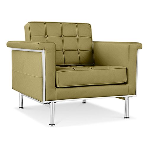  Buy Armchair Trendy - Faux Leather Olive 13180 - in the UK