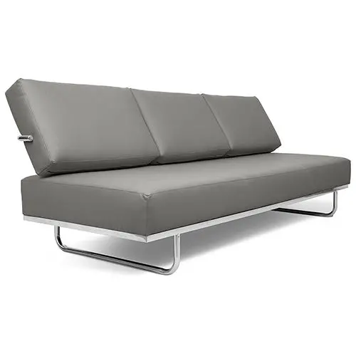  Buy Sofa Bed SQUAR (Convertible) - Faux Leather Grey 14621 - in the UK
