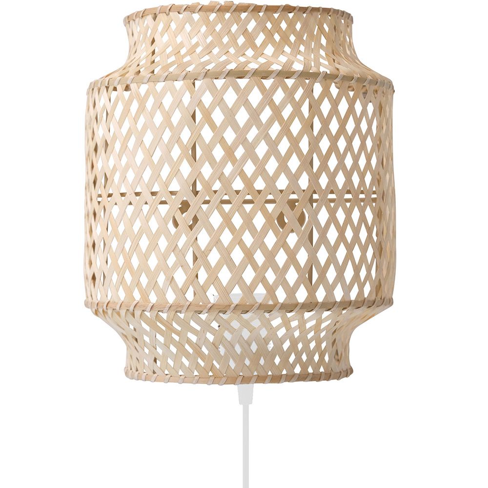  Buy Bamboo Wall Lamp Shade, Boho Bali Style - Lorna Natural 60485 - in the UK