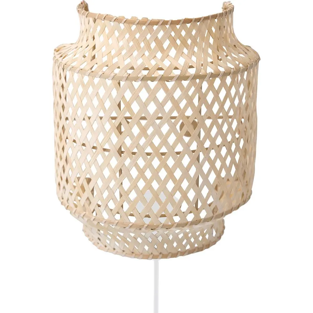  Buy Bamboo Wall Lamp Shade, Boho Bali Style - Lorna Natural 60485 - in the UK
