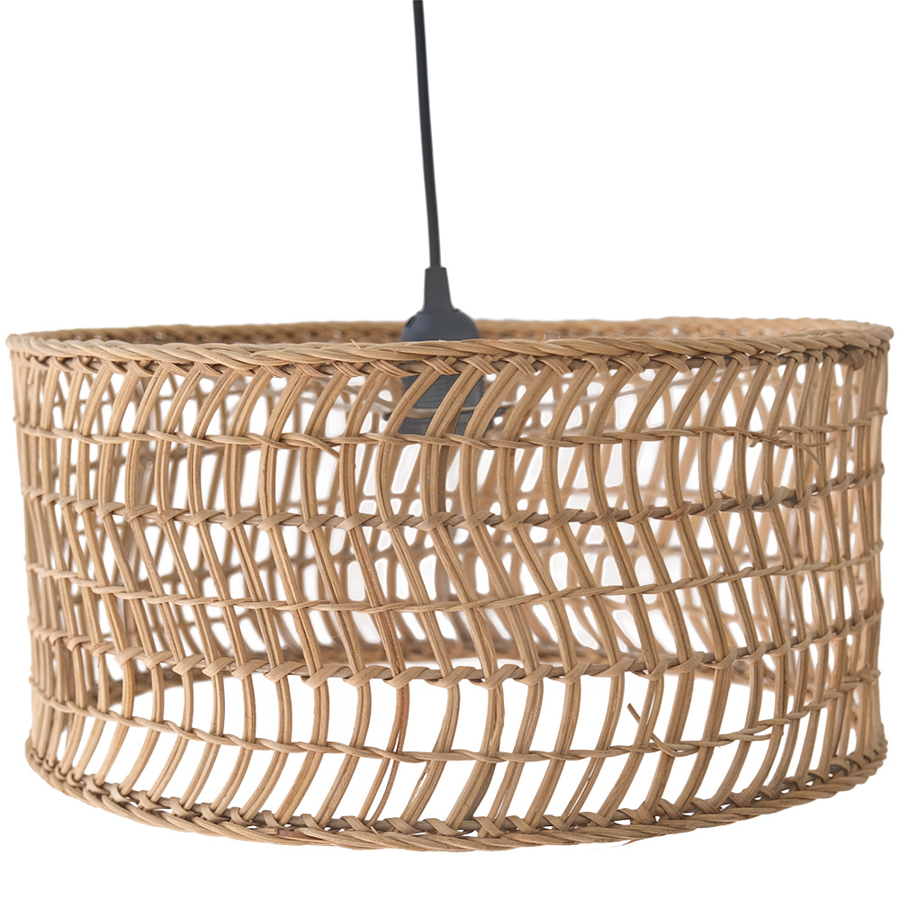  Buy Woven Rattan Pendant Light, Boho Bali Style - Orna Natural 60490 - in the UK