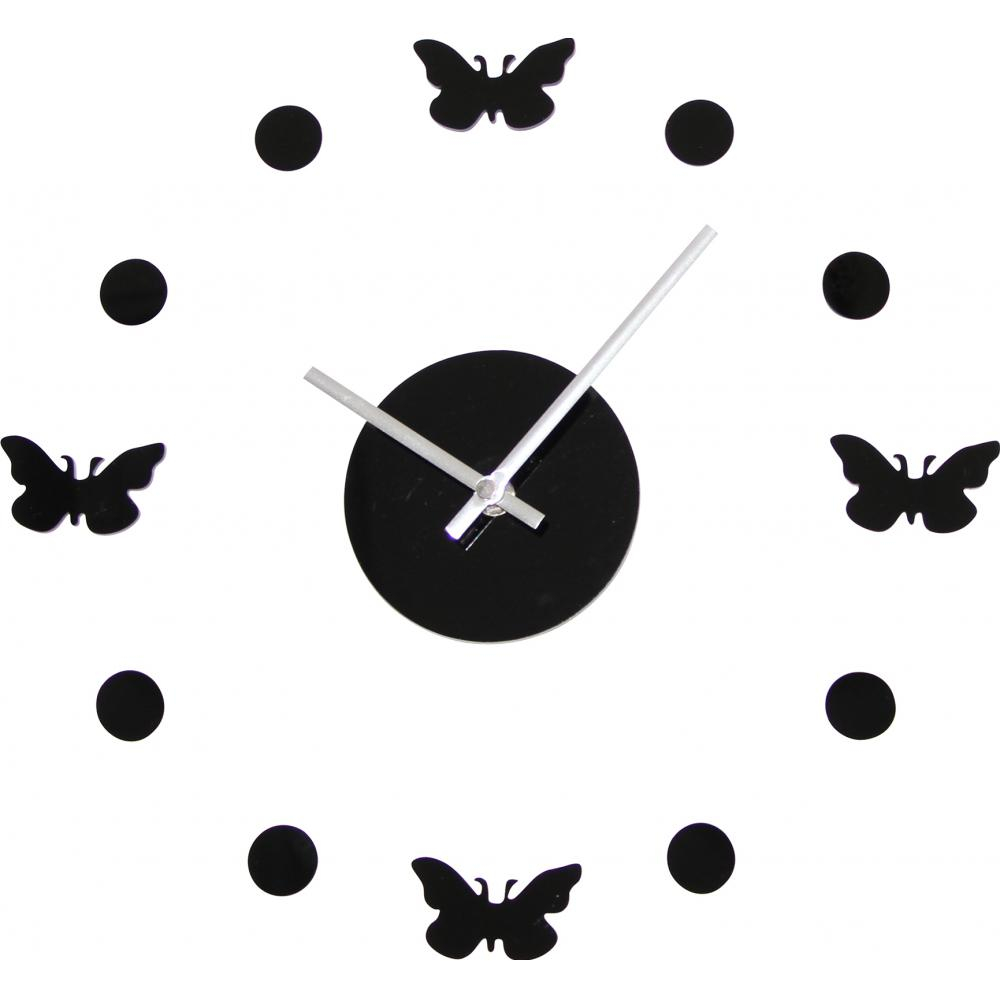 Buy 4 Butterflies Wall Clock Unique 54920 - in the UK