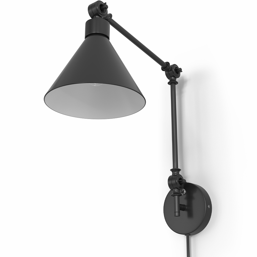  Buy Lamp Wall Light - Adjustable Reading Light - Nira Black 60515 - in the UK