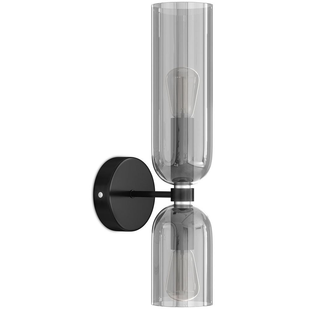  Buy Lamp Wall Light - Crystal and Metal - Hat Smoke 60523 - in the UK