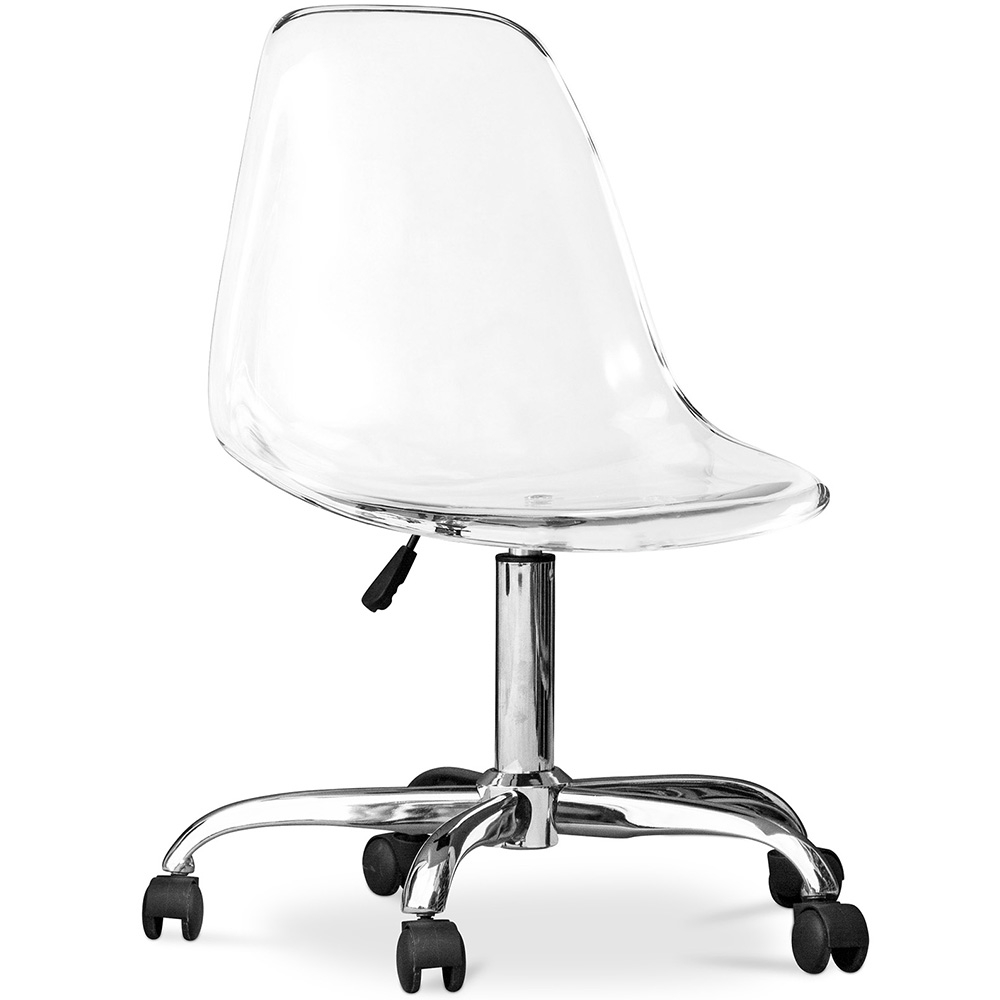  Buy Transparent Swivel Office Chair with Wheels - Prana Transparent 60598 - in the UK