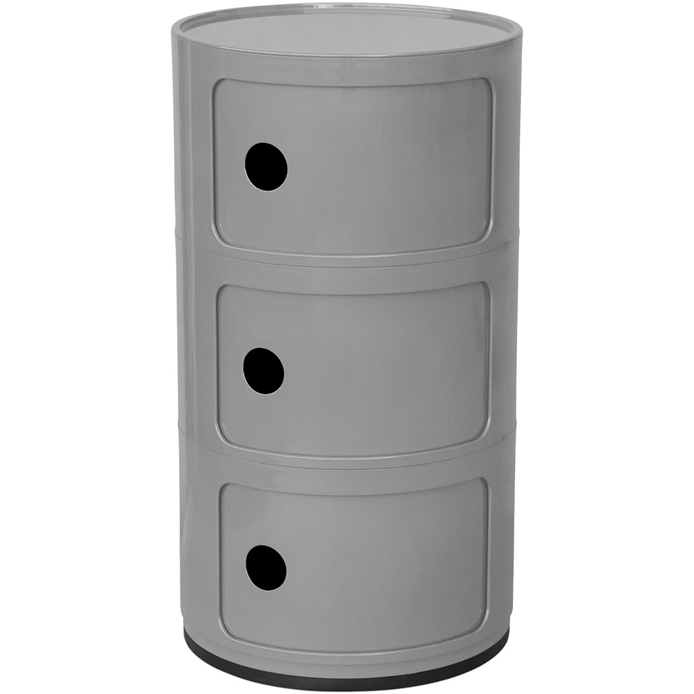  Buy Storage Container - 3 Drawers - New Bili 3 Grey 60607 - in the UK