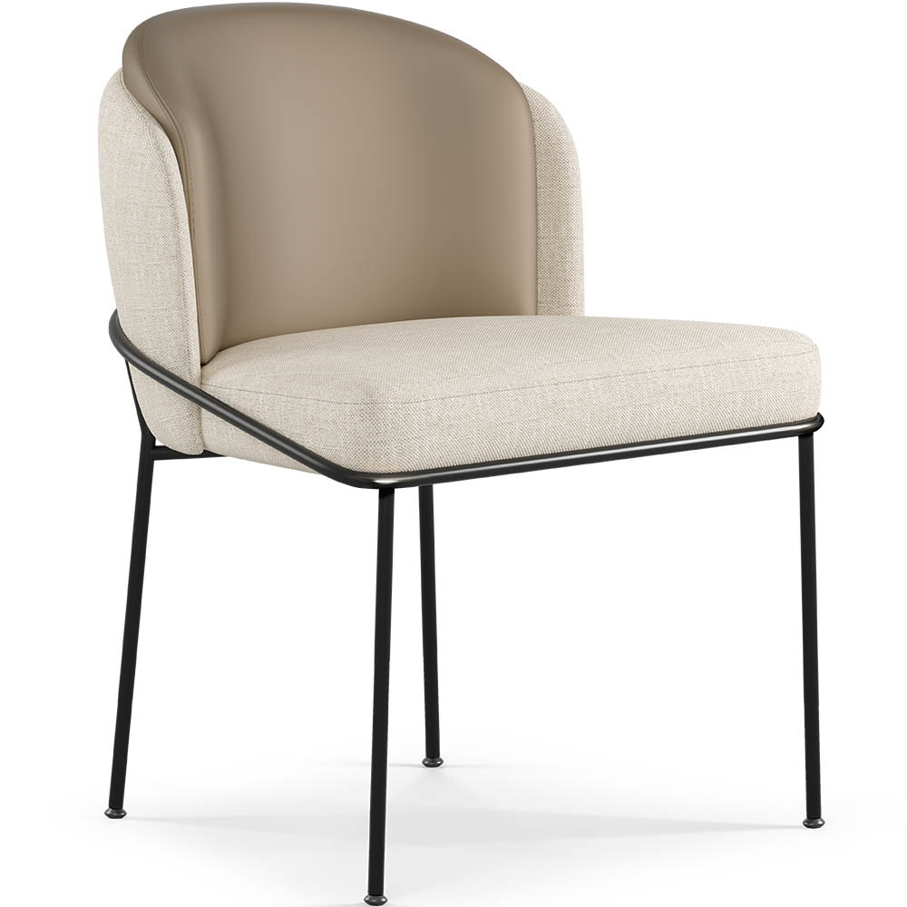  Buy Dining Chair - Upholstered in Fabric - Ruma Beige 60699 - in the UK