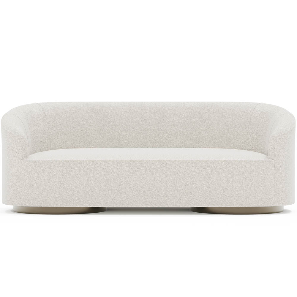  Buy 3/4 Seater Sofa - Upholstered in Bouclé Fabric - Treya White 60661 - in the UK