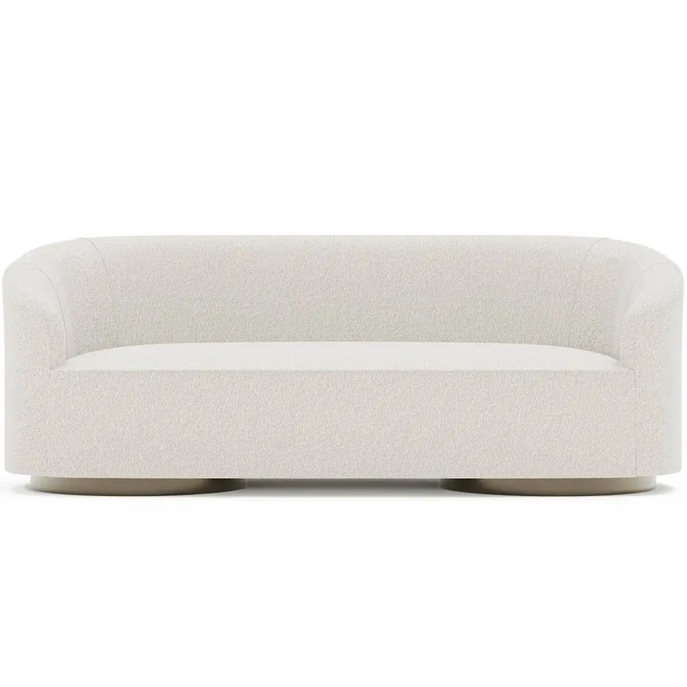  Buy 3/4 Seater Sofa - Upholstered in Bouclé Fabric - Treya White 60661 - in the UK